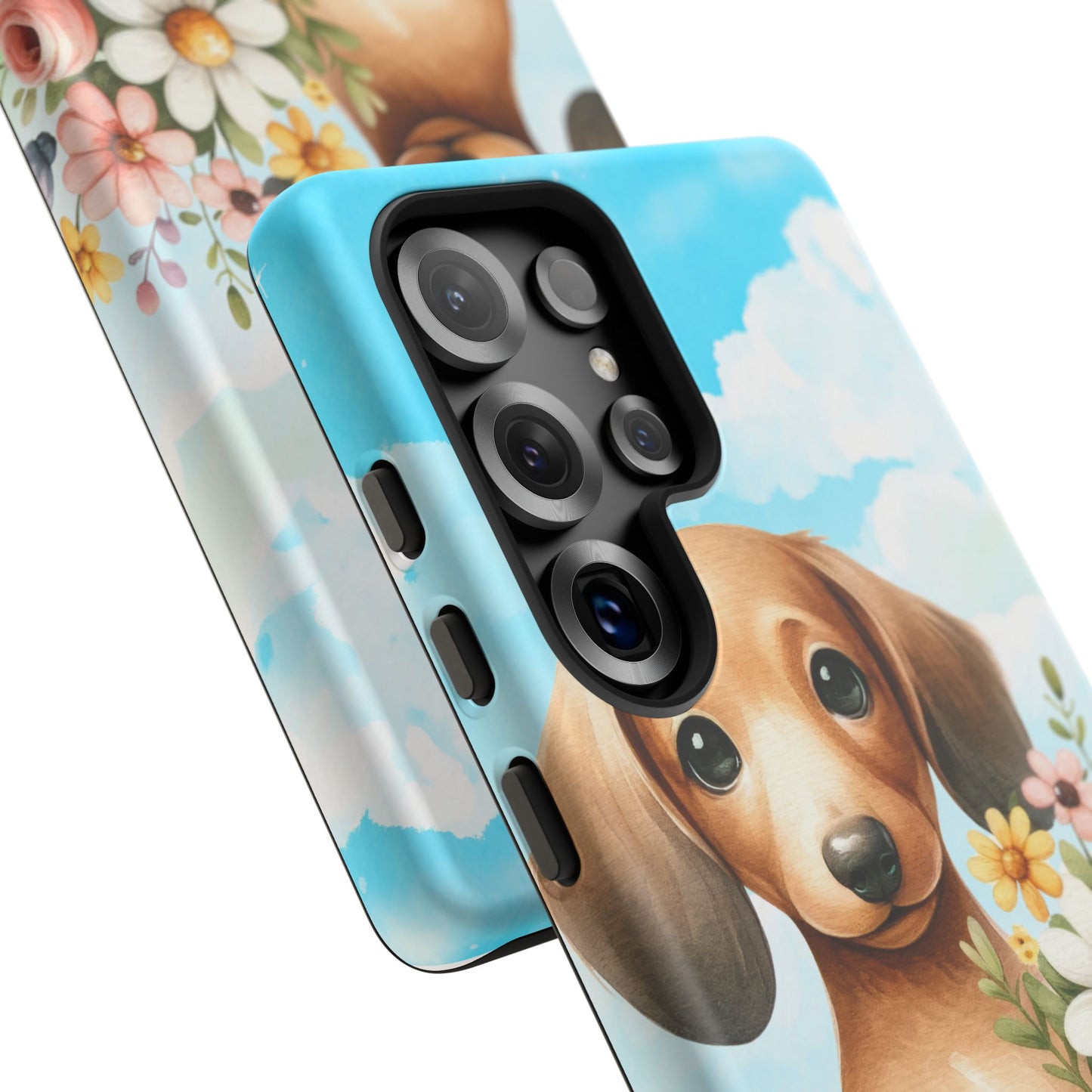 Watercolor Dachshund Dog Phone Case - Rescue Dog Apple Pixel Galaxy Spring