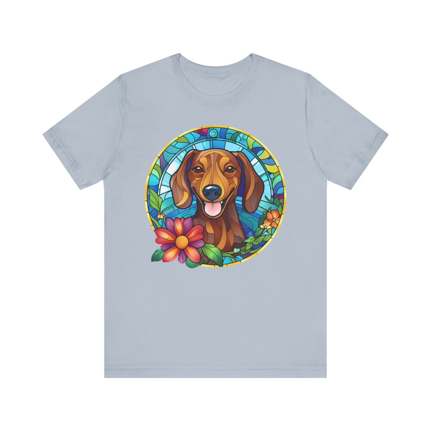 Adorable Dachshund Doxie Stained Glass
