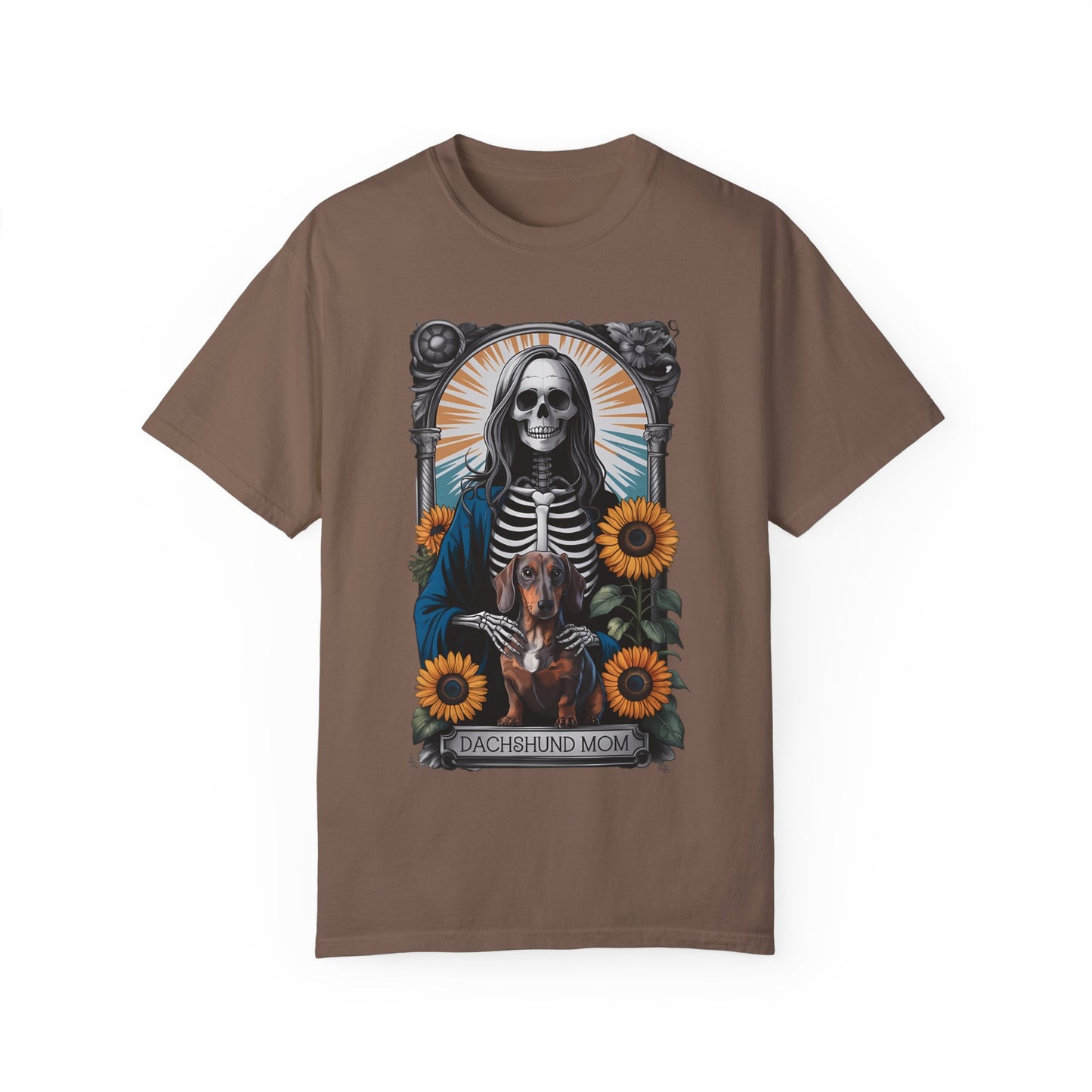 Skeleton Dachshund Mom T-Shirt, Cute Dog Lover Gift, Pet Owner Tee, Halloween Shirt, Vintage Graphic Shirt