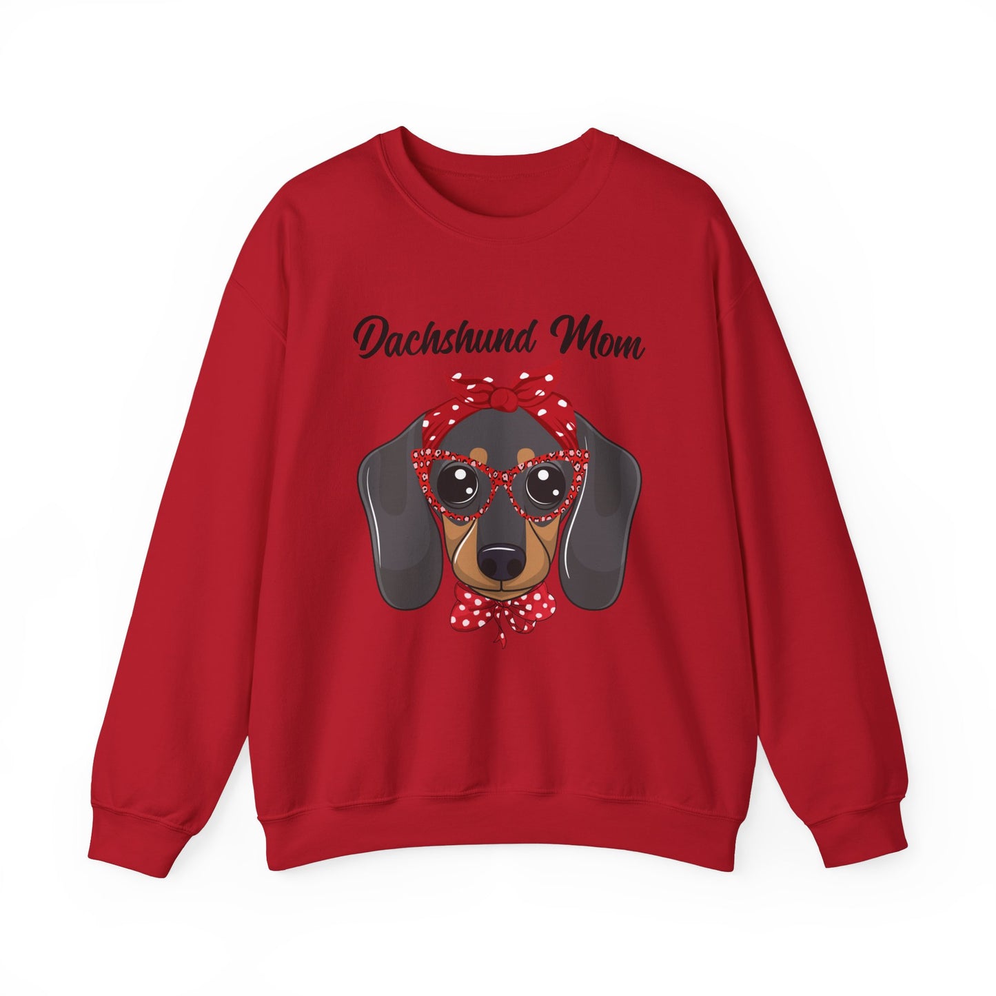 Dachshund Mom Sweatshirt, Dog Lover Gift, Funny Weiner Dog Jumper, Classic Sausage Dog Crewneck, Pet Owner Apparel Doxie