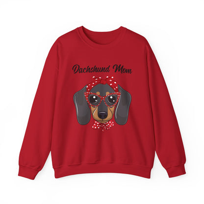 Dachshund Mom Sweatshirt, Dog Lover Gift, Funny Weiner Dog Jumper, Classic Sausage Dog Crewneck, Pet Owner Apparel Doxie
