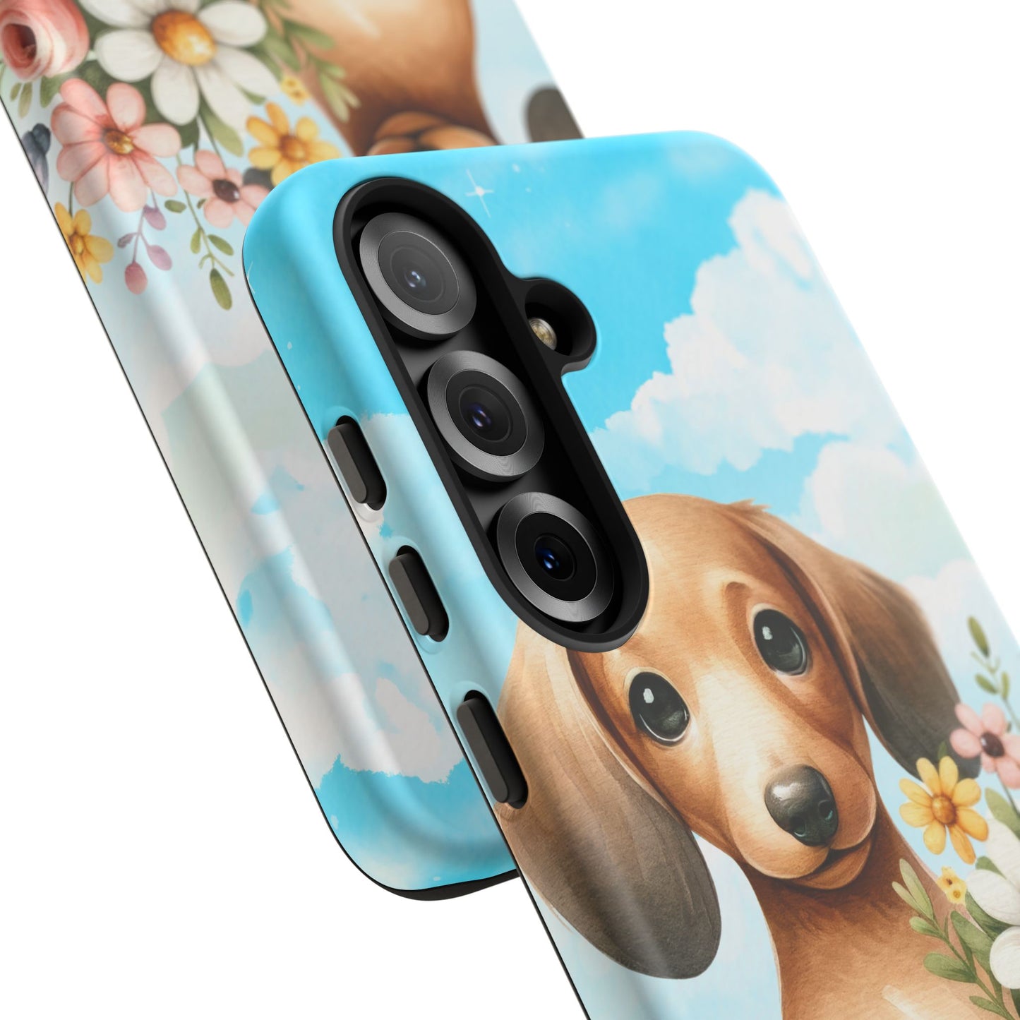 Watercolor Dachshund Dog Phone Case - Rescue Dog Apple Pixel Galaxy Spring
