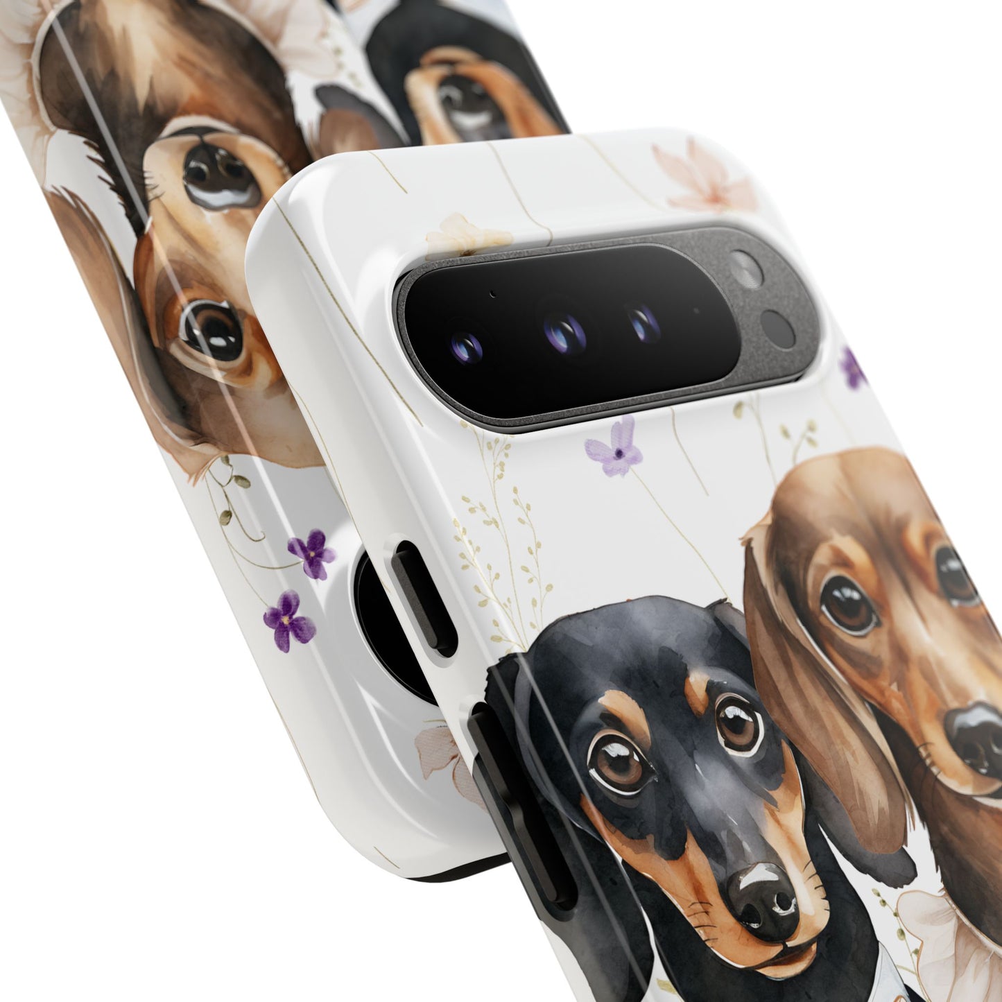 Wedding Dachshund Dog Phone Case - Bridal Gift Flower Girl Apple Pixel Galaxy