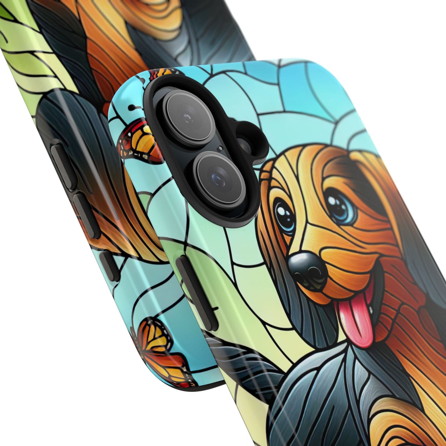 Cute Dachshund Phone Case, Dog Lover Gift, Tough Phone Cover, Pet Accessory,