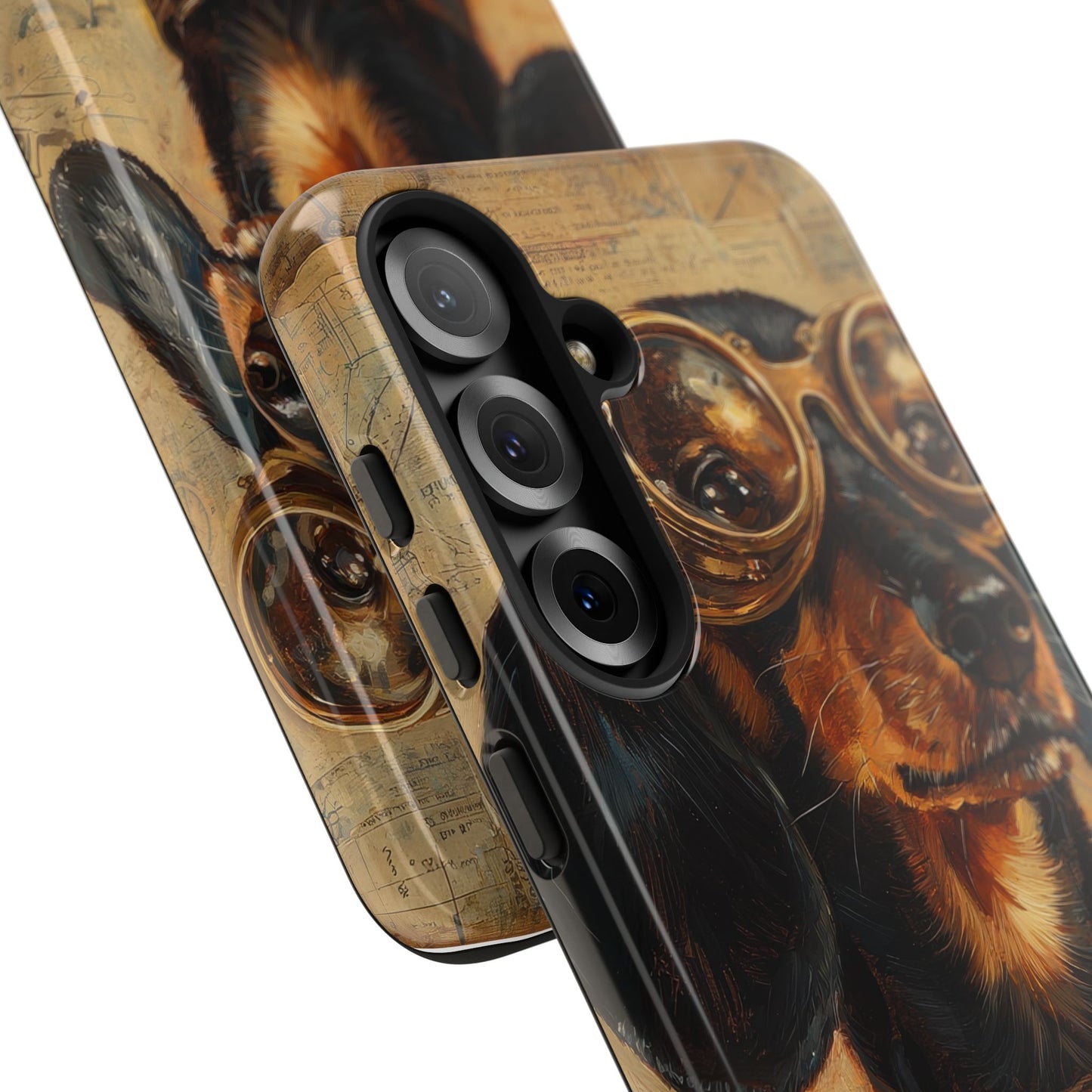 Steam Punk Dachshund Mens Phone Case - Dog Apple Pixel Galaxy