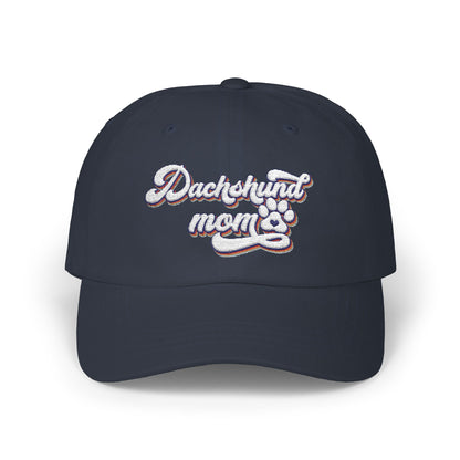 Embroidered Dachshund Mom Cap, Classic Dog Lover Hat, Pet Owner Gift, Stylish Outdoor Accessory, Casual Sun Protection