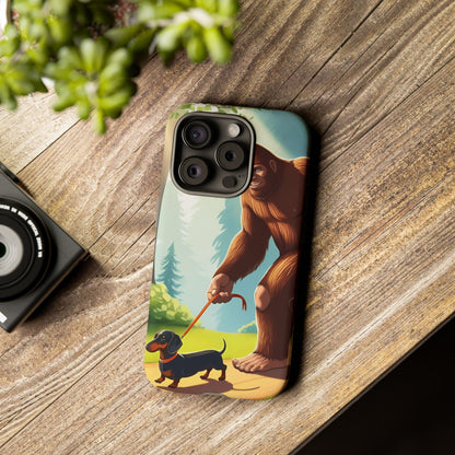 Big Foot Walking Dachshund Phone Case - Dog Apple Pixel Galaxy