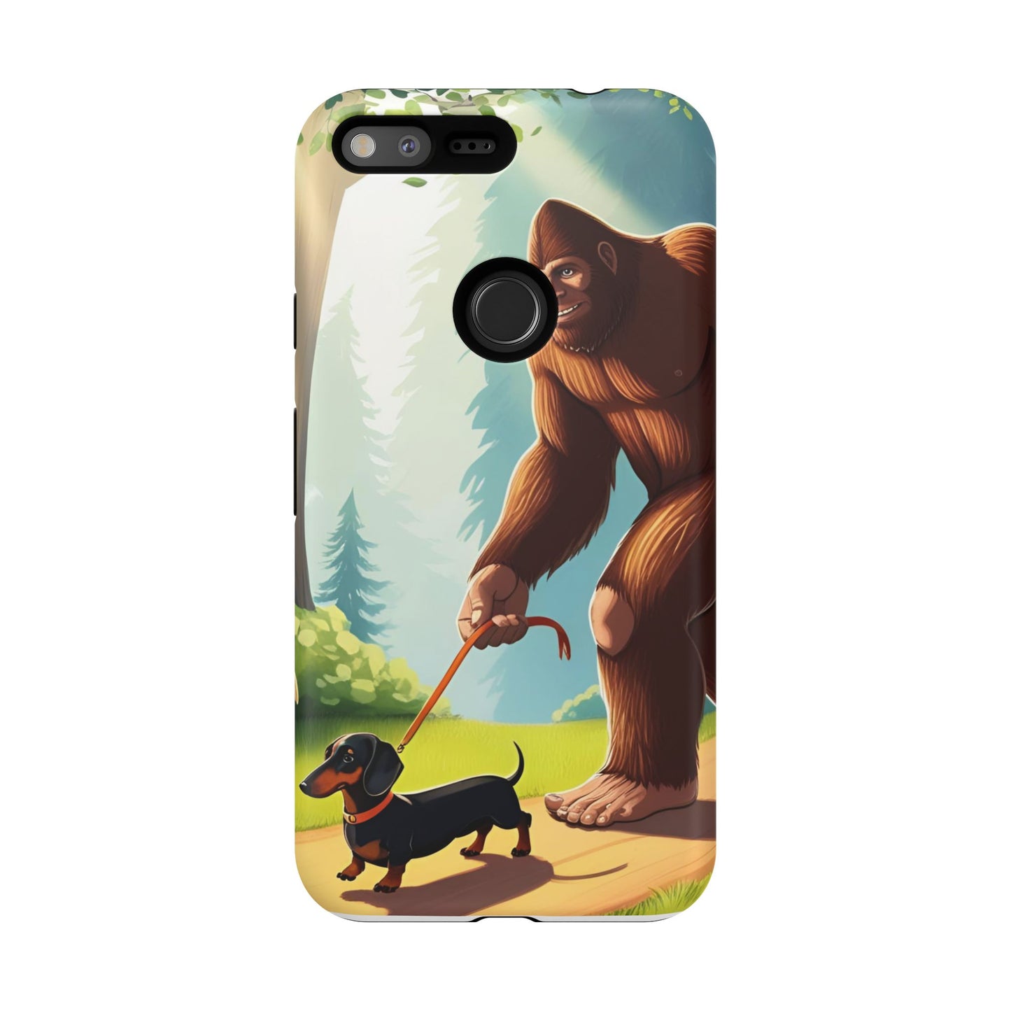 Big Foot Walking Dachshund Phone Case - Dog Apple Pixel Galaxy