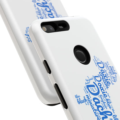 Type Subway Vibrant Dachshund Words Phone Case - Dog Apple Pixel Galaxy