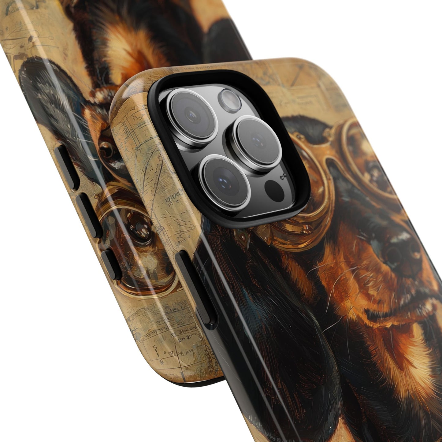Steam Punk Dachshund Mens Phone Case - Dog Apple Pixel Galaxy