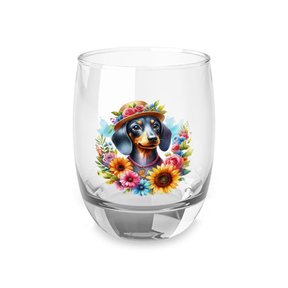 Dachshund Whiskey Glass, Dog Lover Gift, Cute Animal Barware, Unique Drinking
