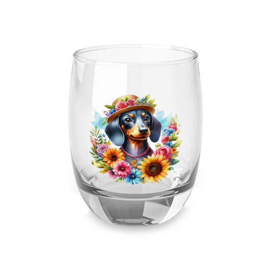 Dachshund Whiskey Glass, Dog Lover Gift, Cute Animal Barware, Unique Drinking