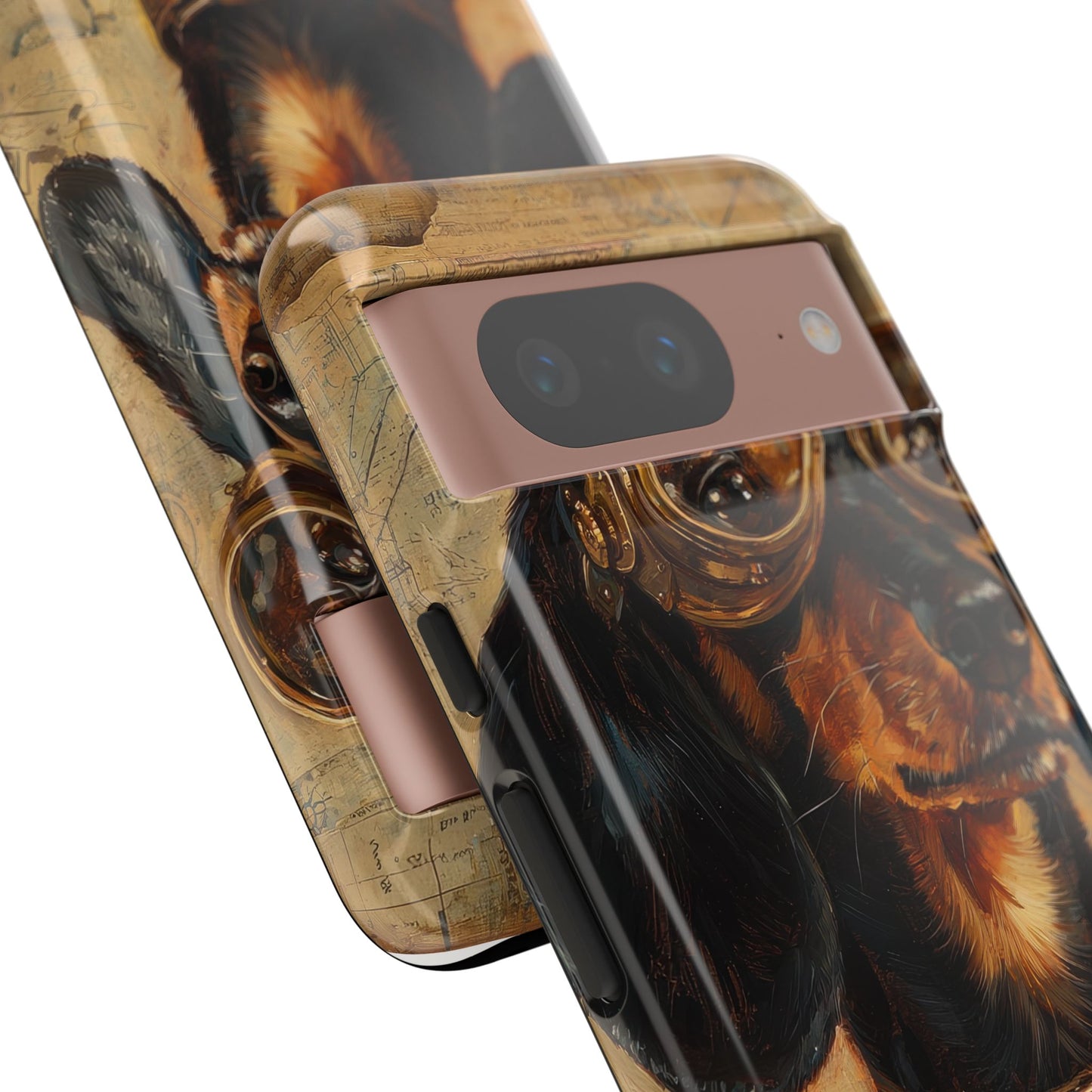 Steam Punk Dachshund Mens Phone Case - Dog Apple Pixel Galaxy