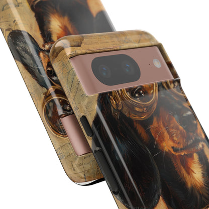 Steam Punk Dachshund Mens Phone Case - Dog Apple Pixel Galaxy
