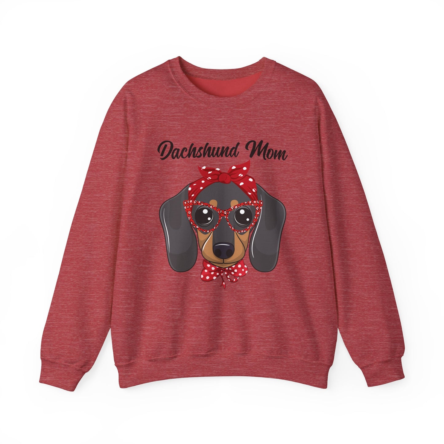 Dachshund Mom Sweatshirt, Dog Lover Gift, Funny Weiner Dog Jumper, Classic Sausage Dog Crewneck, Pet Owner Apparel Doxie