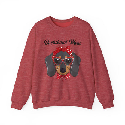 Dachshund Mom Sweatshirt, Dog Lover Gift, Funny Weiner Dog Jumper, Classic Sausage Dog Crewneck, Pet Owner Apparel Doxie