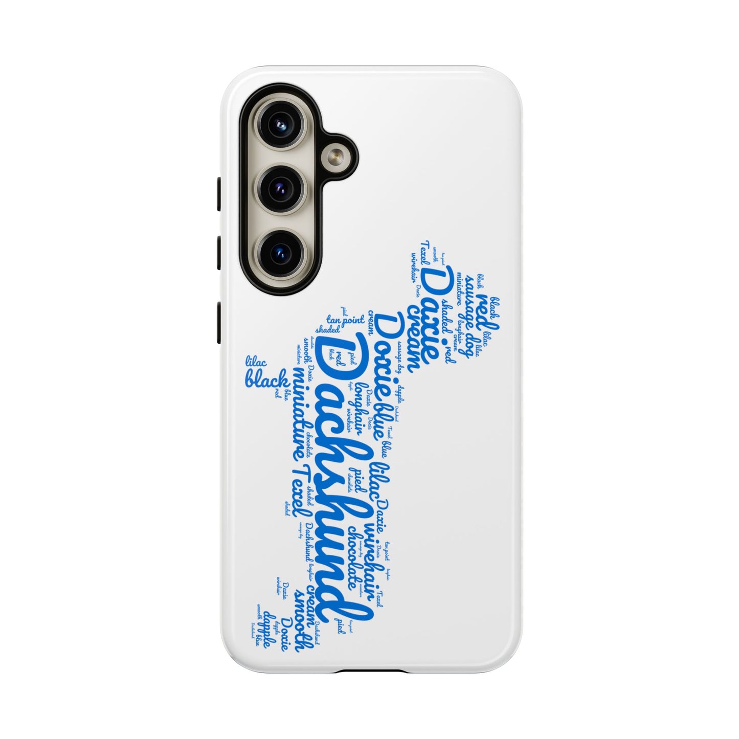 Type Subway Vibrant Dachshund Words Phone Case - Dog Apple Pixel Galaxy
