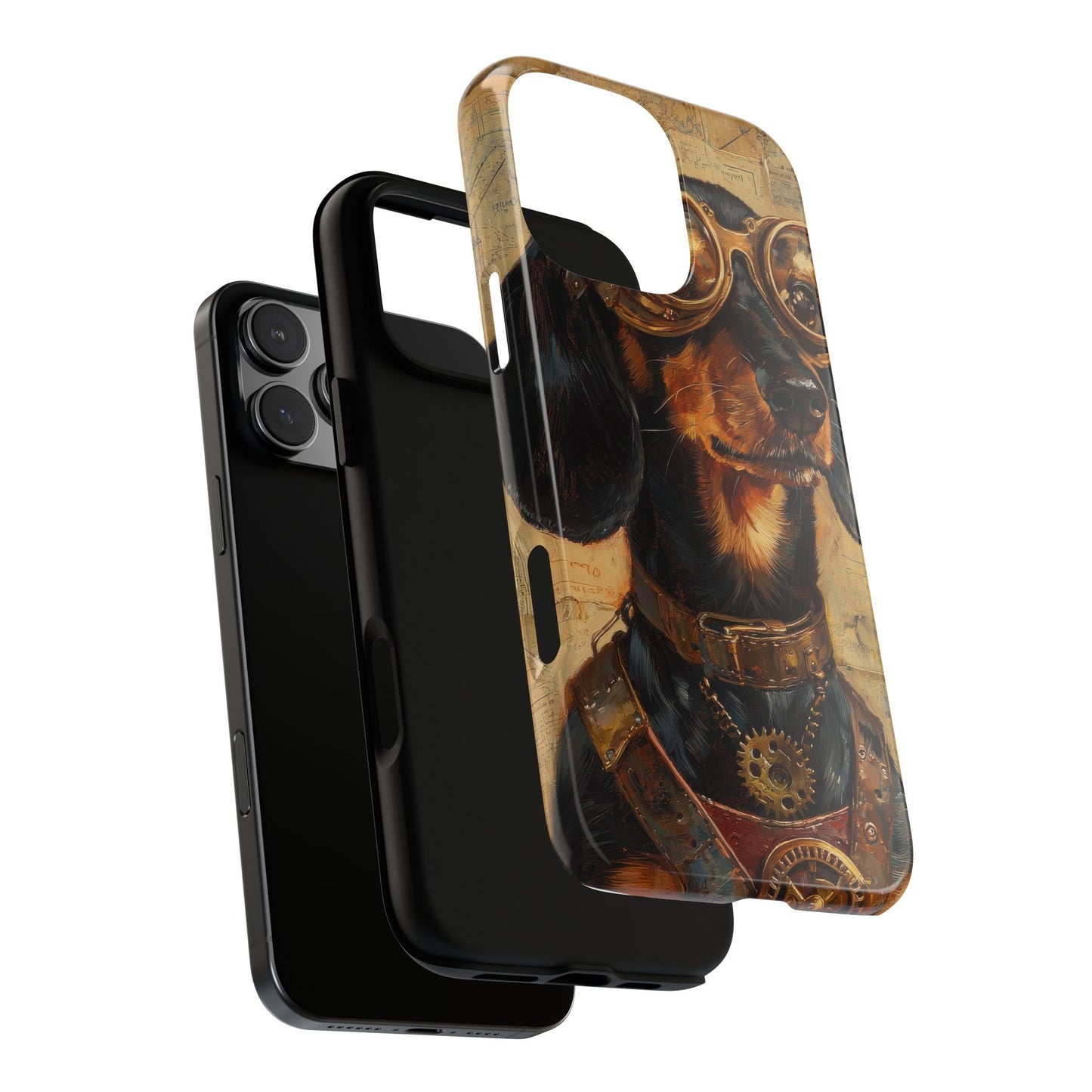 Steam Punk Dachshund Mens Phone Case - Dog Apple Pixel Galaxy