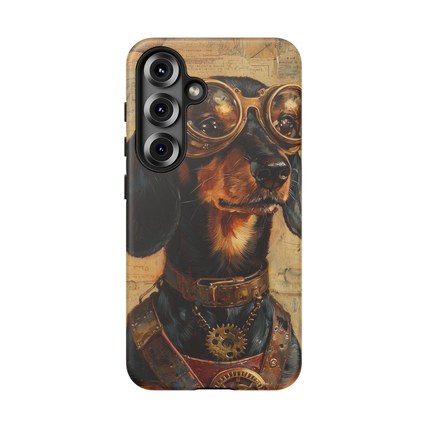 Steam Punk Dachshund Mens Phone Case - Dog Apple Pixel Galaxy