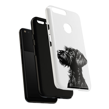 Simple Wire Haired Dachshund Mens Phone Case - Dog Apple Pixel Galaxy