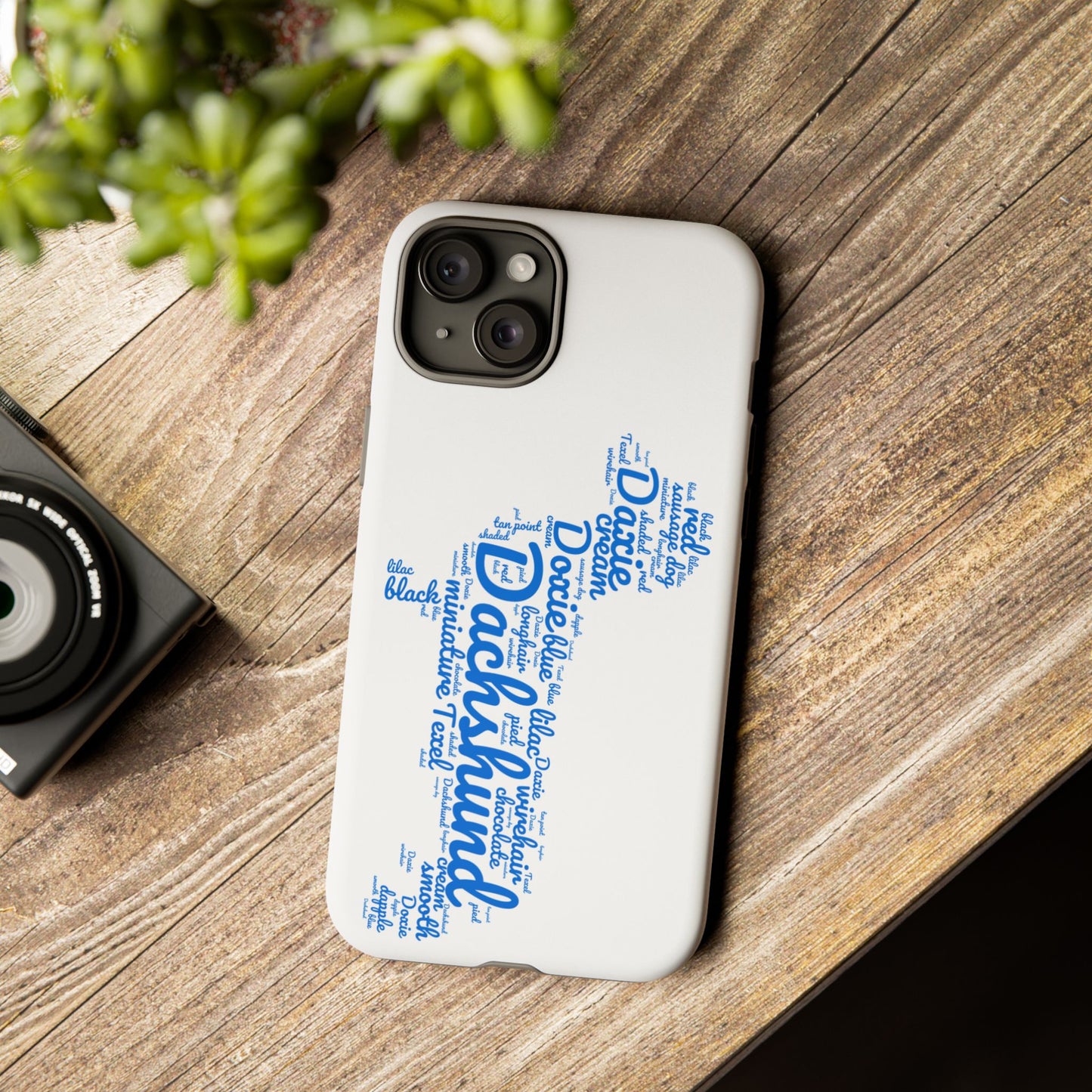 Type Subway Vibrant Dachshund Words Phone Case - Dog Apple Pixel Galaxy