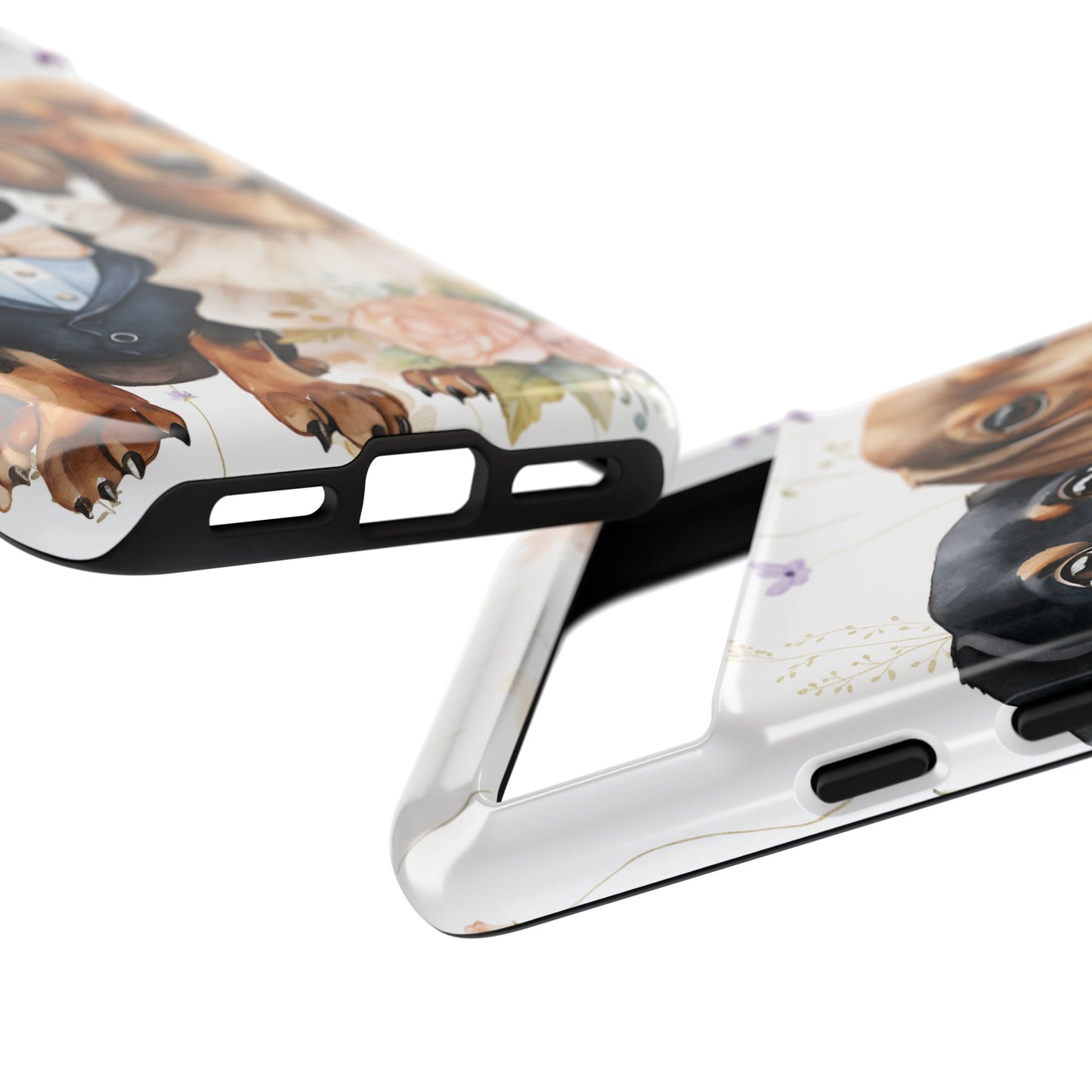 Wedding Dachshund Dog Phone Case - Bridal Gift Flower Girl Apple Pixel Galaxy