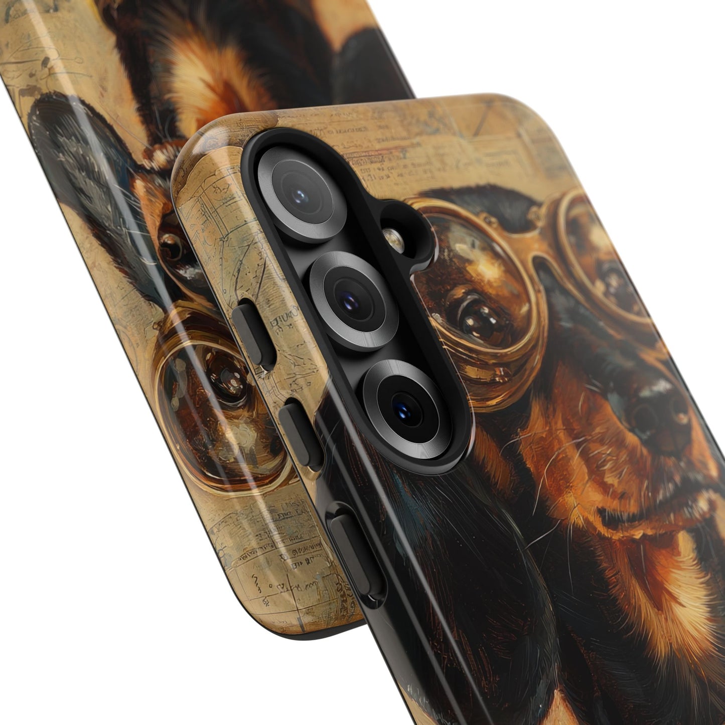 Steam Punk Dachshund Mens Phone Case - Dog Apple Pixel Galaxy