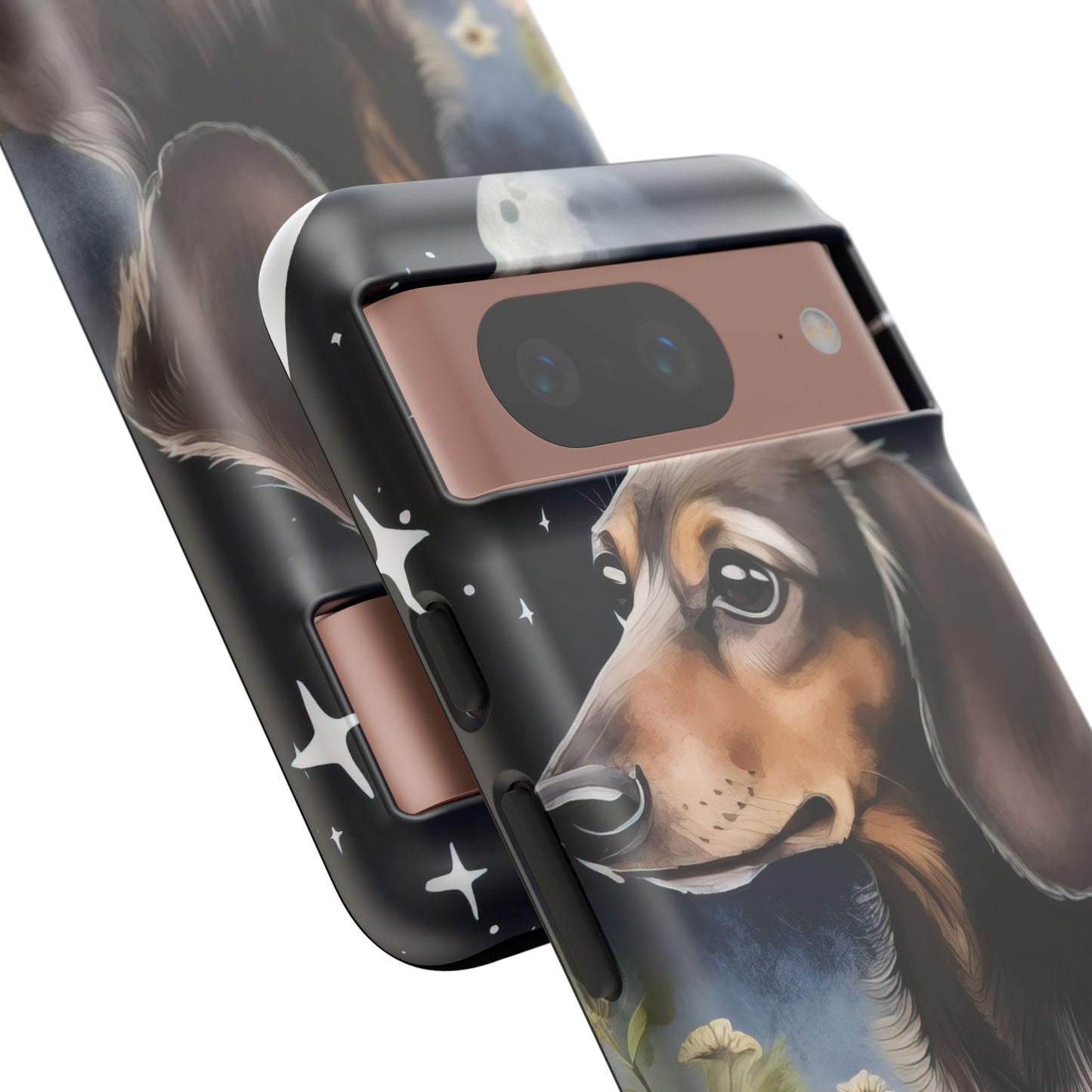 Vibrant Dachshund Moonlight Phone Case - Dog Apple Pixel Galaxy