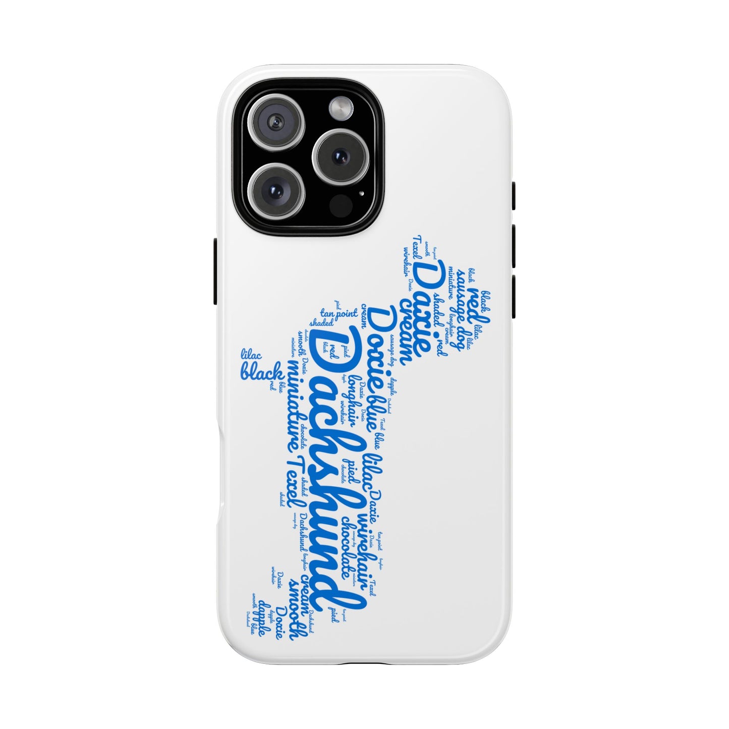 Type Subway Vibrant Dachshund Words Phone Case - Dog Apple Pixel Galaxy