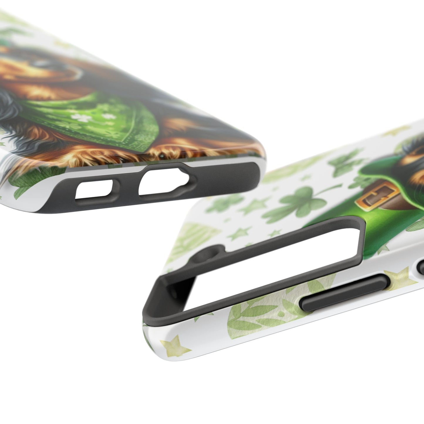 St Patricks Cute Dachshund Phone Case Dog Lover Gift Tough Phone Cover Patty