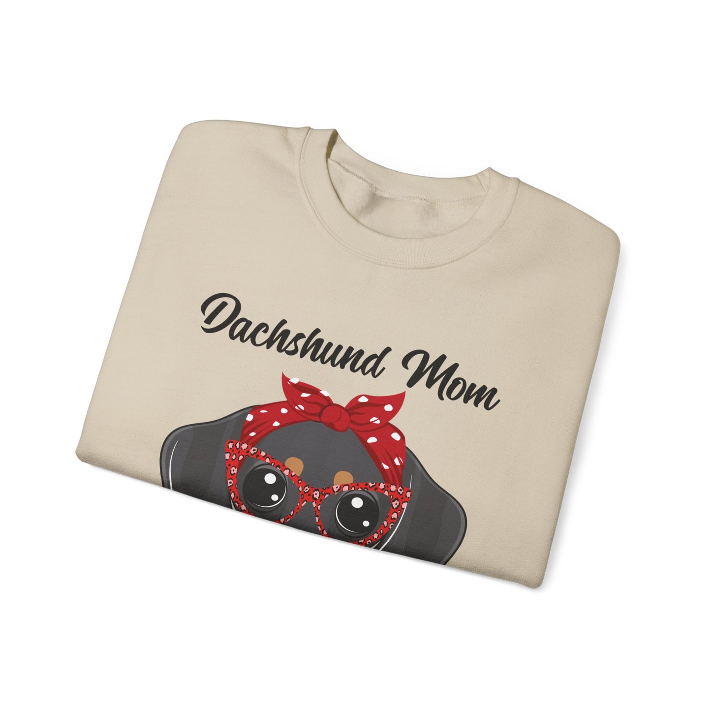 Dachshund Mom Sweatshirt, Dog Lover Gift, Funny Weiner Dog Jumper, Classic Sausage Dog Crewneck, Pet Owner Apparel Doxie