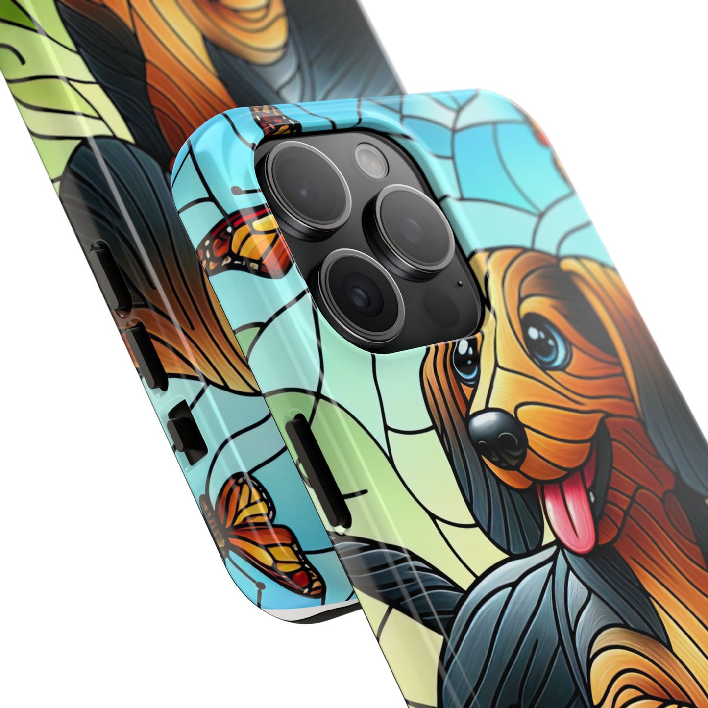 Cute Dachshund Phone Case, Dog Lover Gift, Tough Phone Cover, Pet Accessory,
