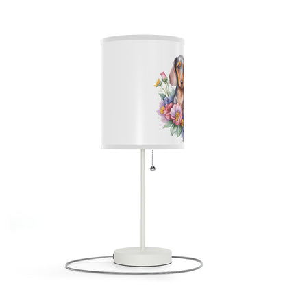 Unique Floral Dachshund Lamp Table Lamp Home Decor Pet Lover Gift Nightstand
