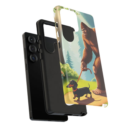 Big Foot Walking Dachshund Phone Case - Dog Apple Pixel Galaxy