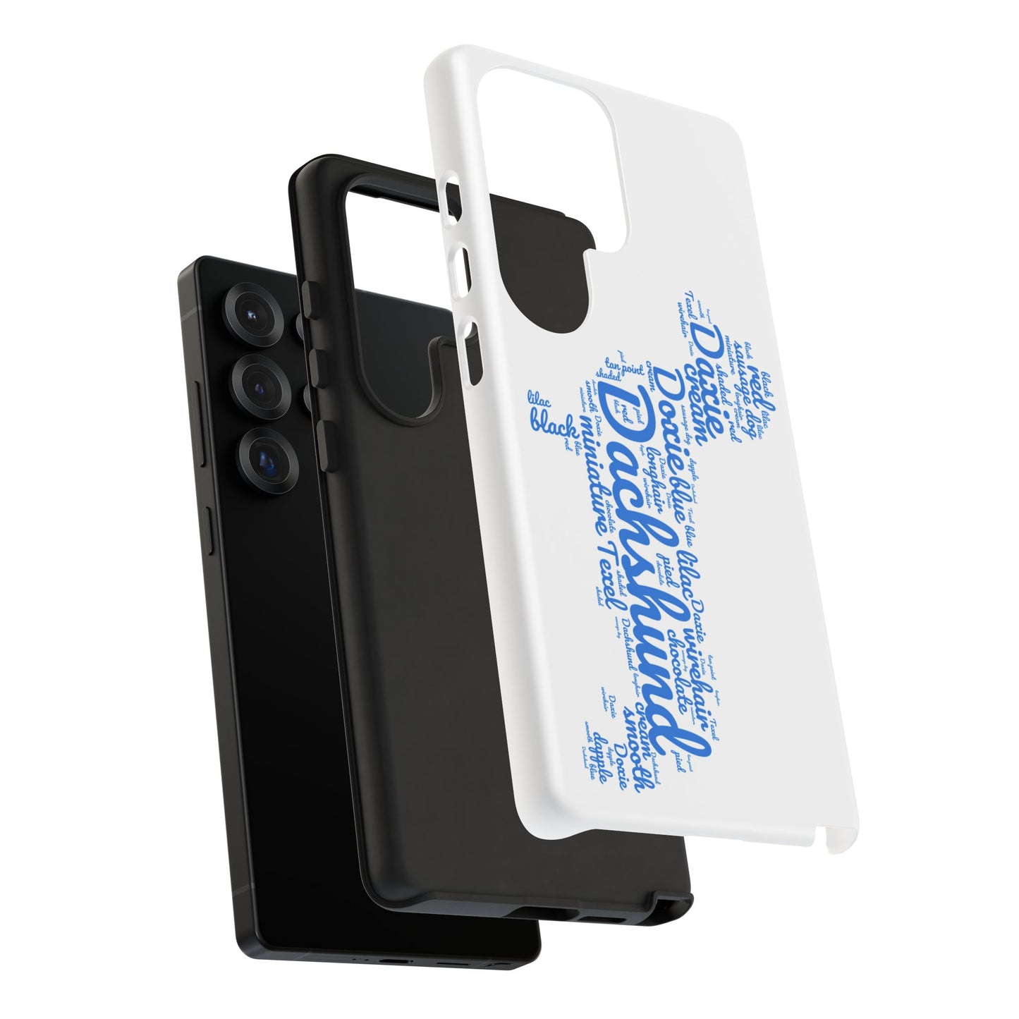 Type Subway Vibrant Dachshund Words Phone Case - Dog Apple Pixel Galaxy