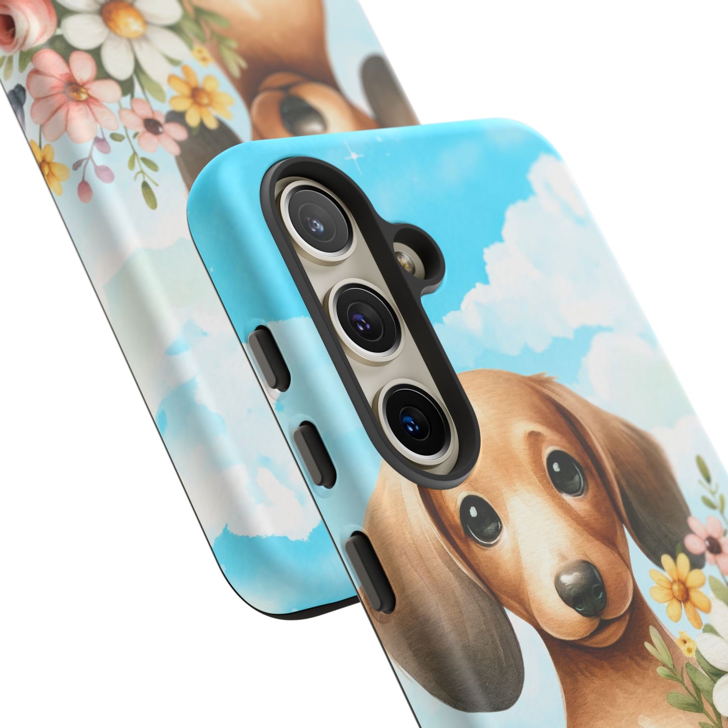 Watercolor Dachshund Dog Phone Case - Rescue Dog Apple Pixel Galaxy Spring