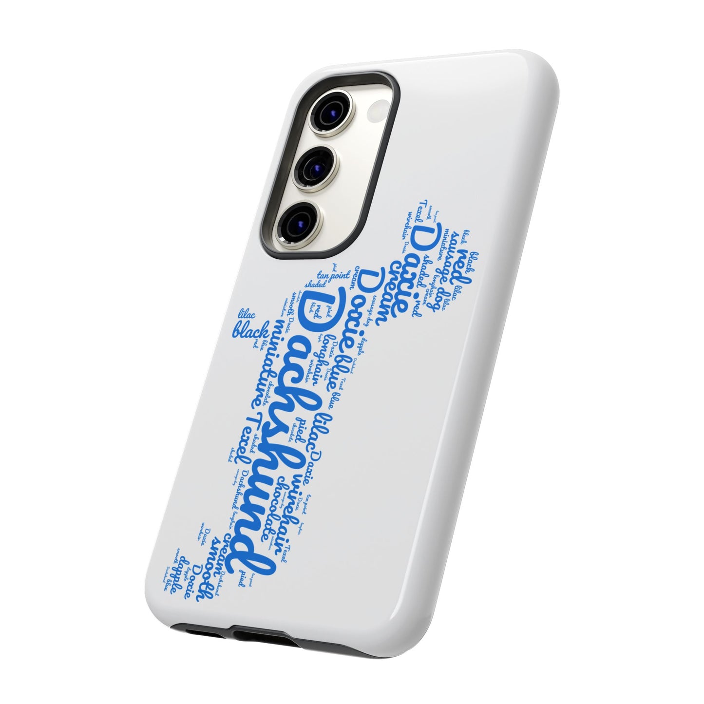 Type Subway Vibrant Dachshund Words Phone Case - Dog Apple Pixel Galaxy