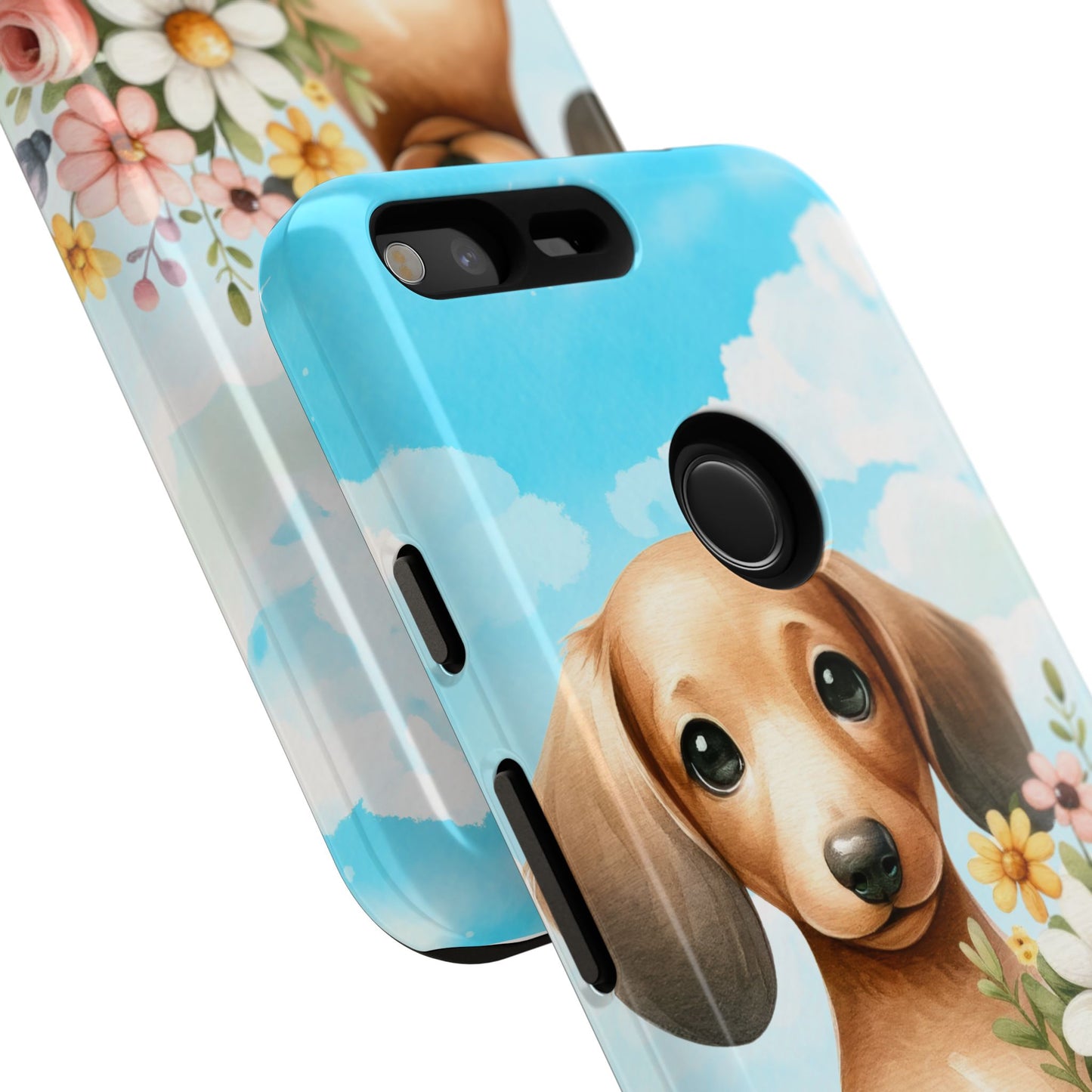Watercolor Dachshund Dog Phone Case - Rescue Dog Apple Pixel Galaxy Spring