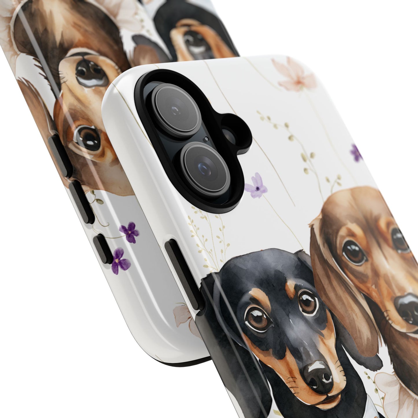 Wedding Dachshund Dog Phone Case - Bridal Gift Flower Girl Apple Pixel Galaxy