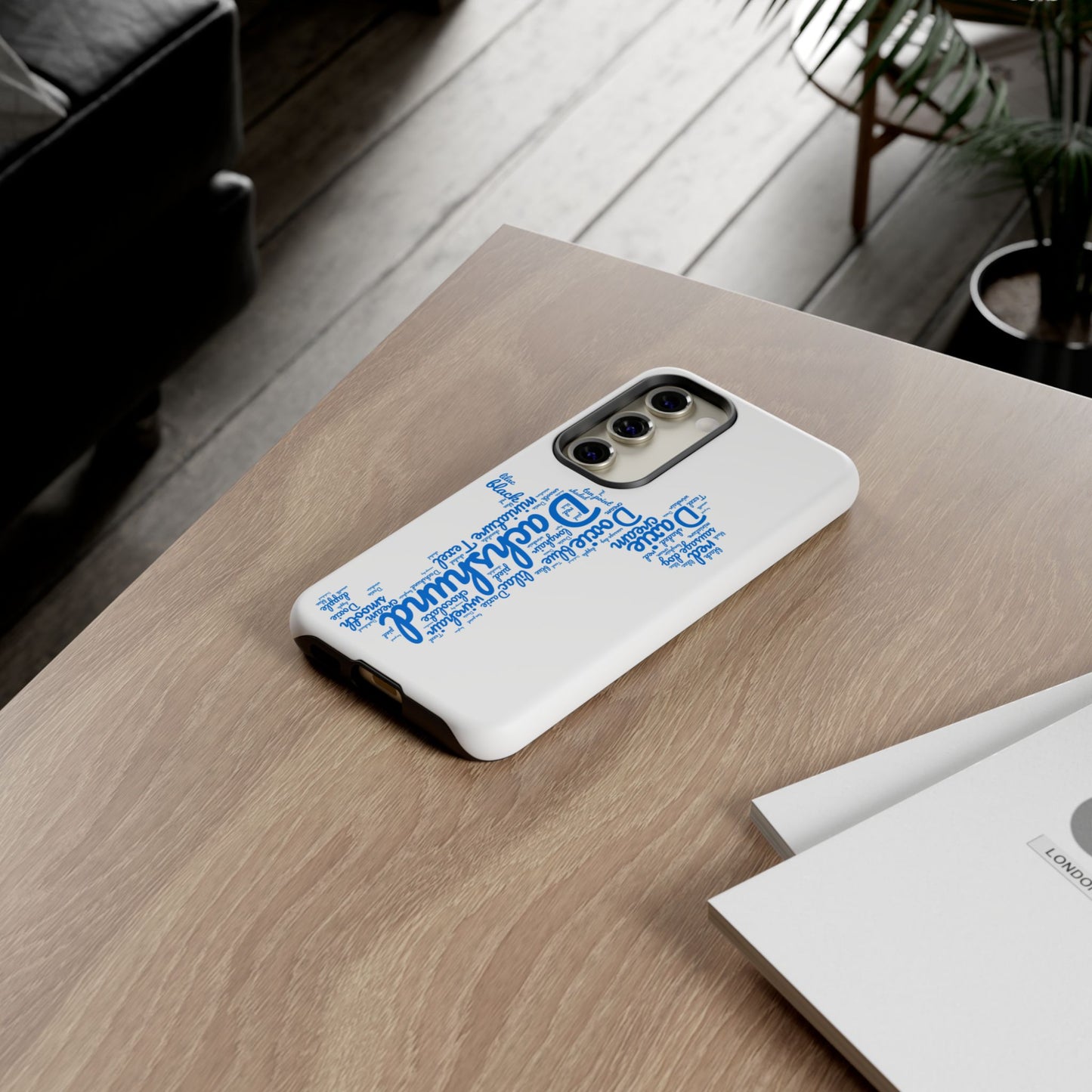 Type Subway Vibrant Dachshund Words Phone Case - Dog Apple Pixel Galaxy