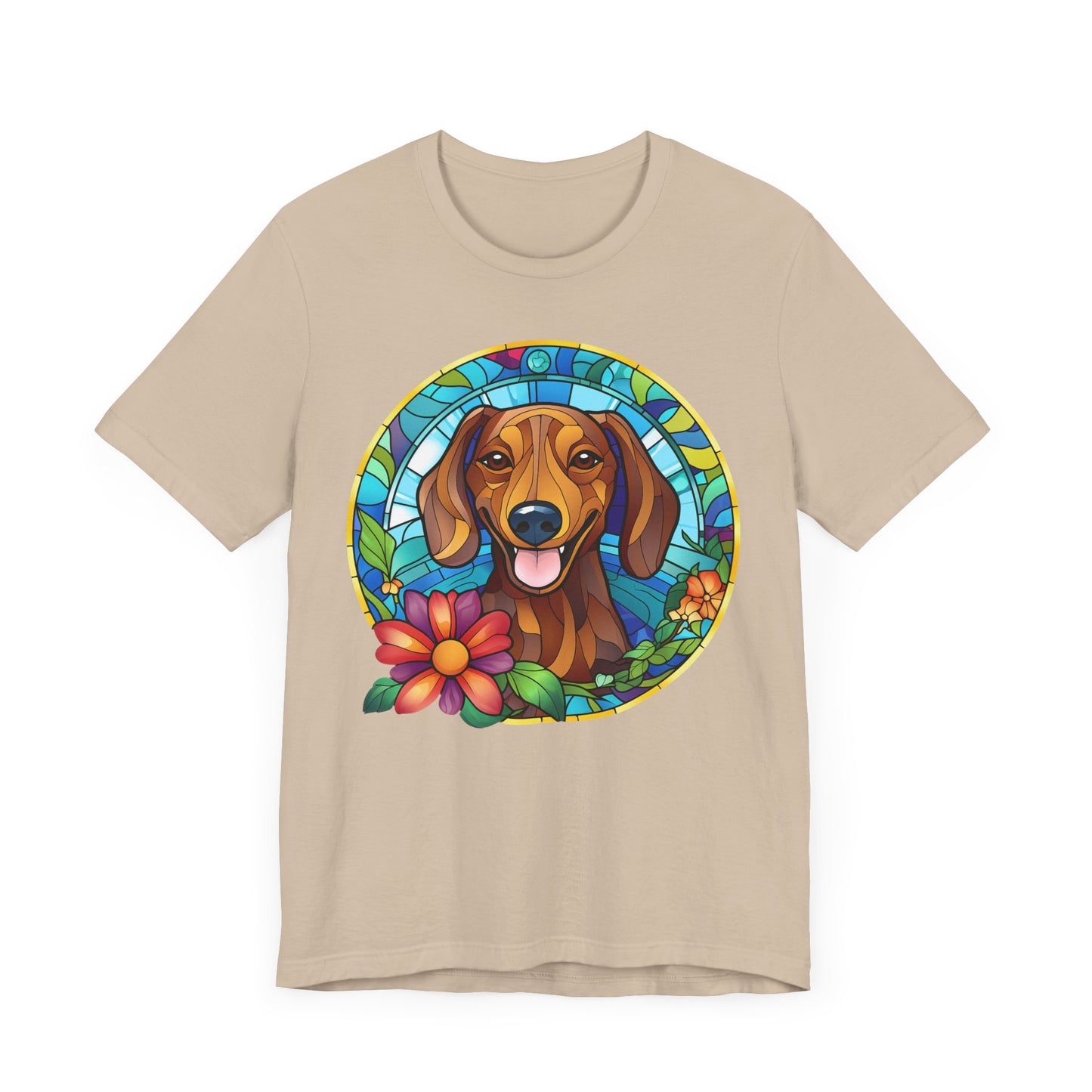 Adorable Dachshund Doxie Stained Glass