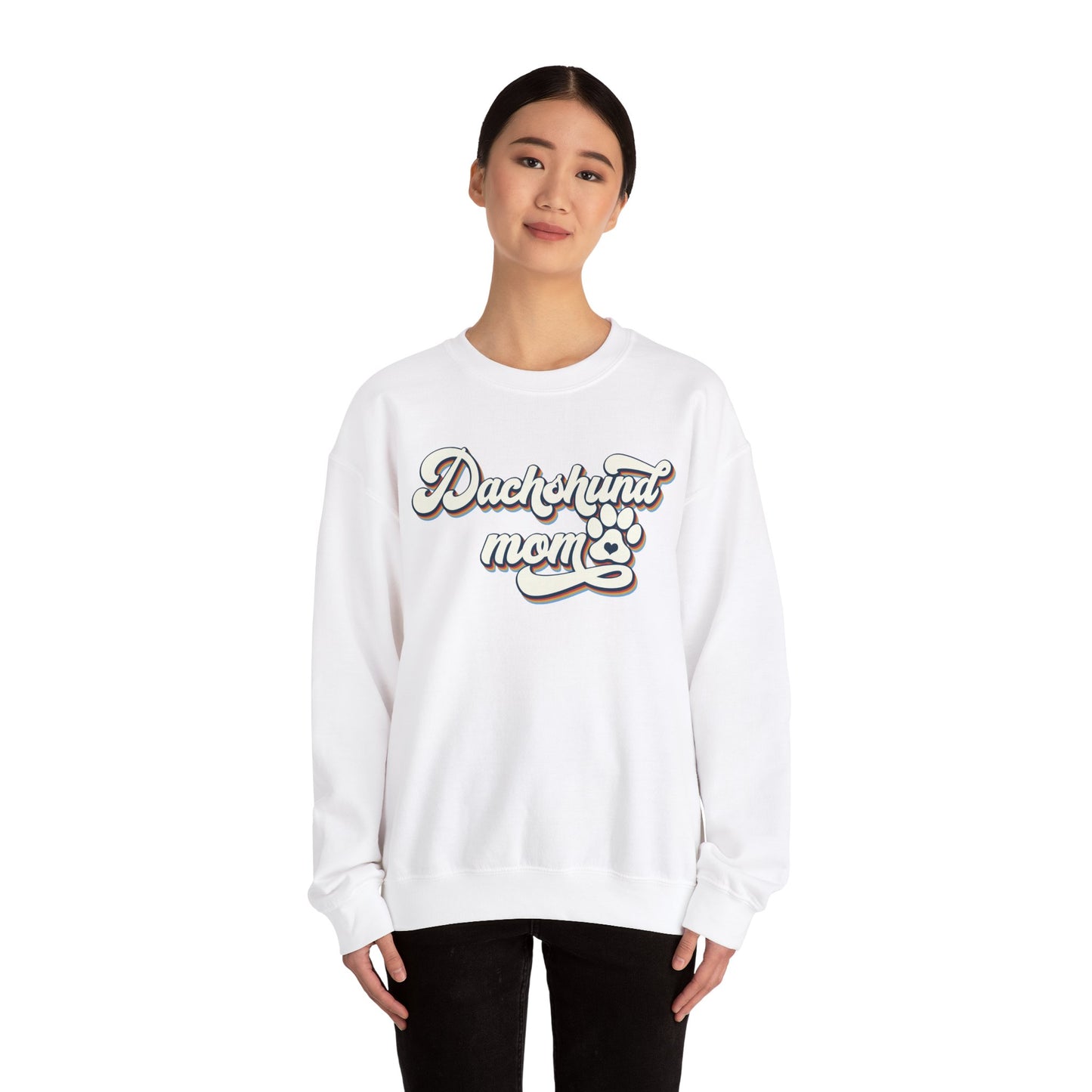 Dachshund Mom Sweatshirt, Dog Lover Gift, Funny Weiner Dog Jumper, Classic Sausage Dog Crewneck, Pet Owner Apparel
