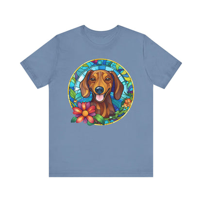 Adorable Dachshund Doxie Stained Glass