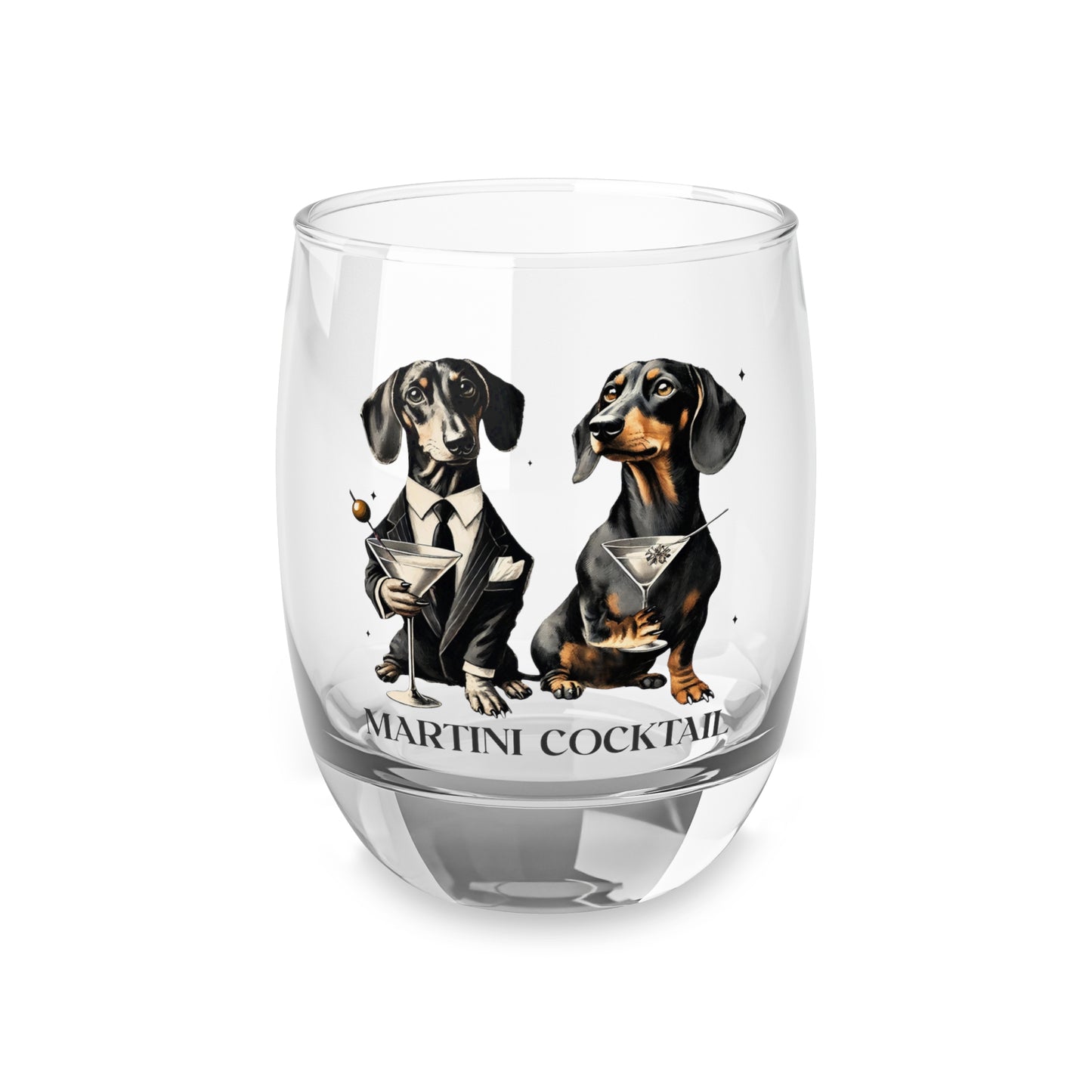 Funny Unique Gift for Dog Lovers, Dachshund Drinking Glass Sophisticated