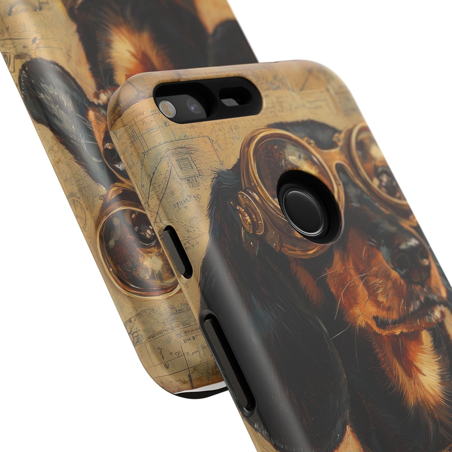 Steam Punk Dachshund Mens Phone Case - Dog Apple Pixel Galaxy