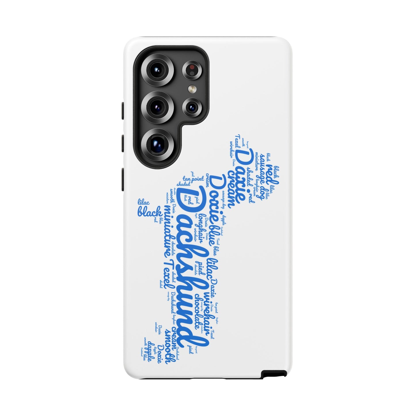 Type Subway Vibrant Dachshund Words Phone Case - Dog Apple Pixel Galaxy