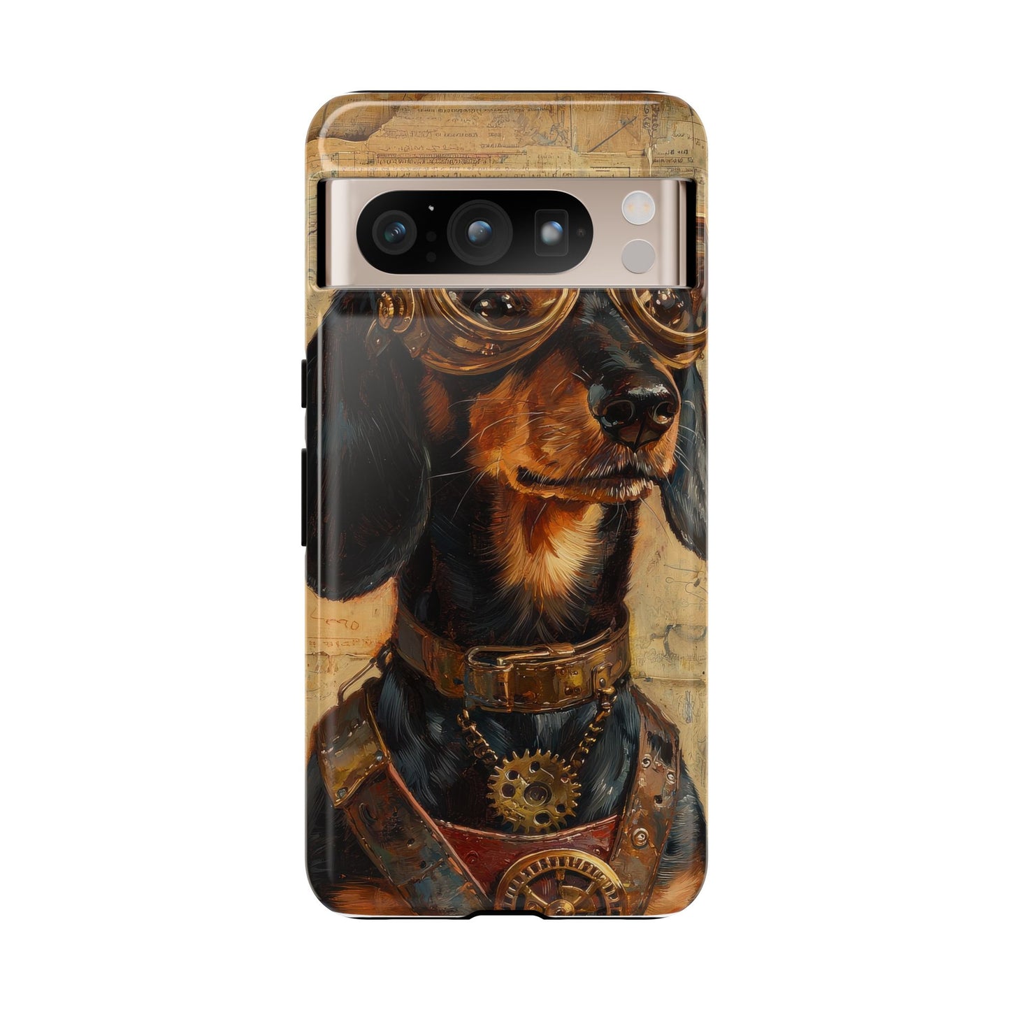 Steam Punk Dachshund Mens Phone Case - Dog Apple Pixel Galaxy