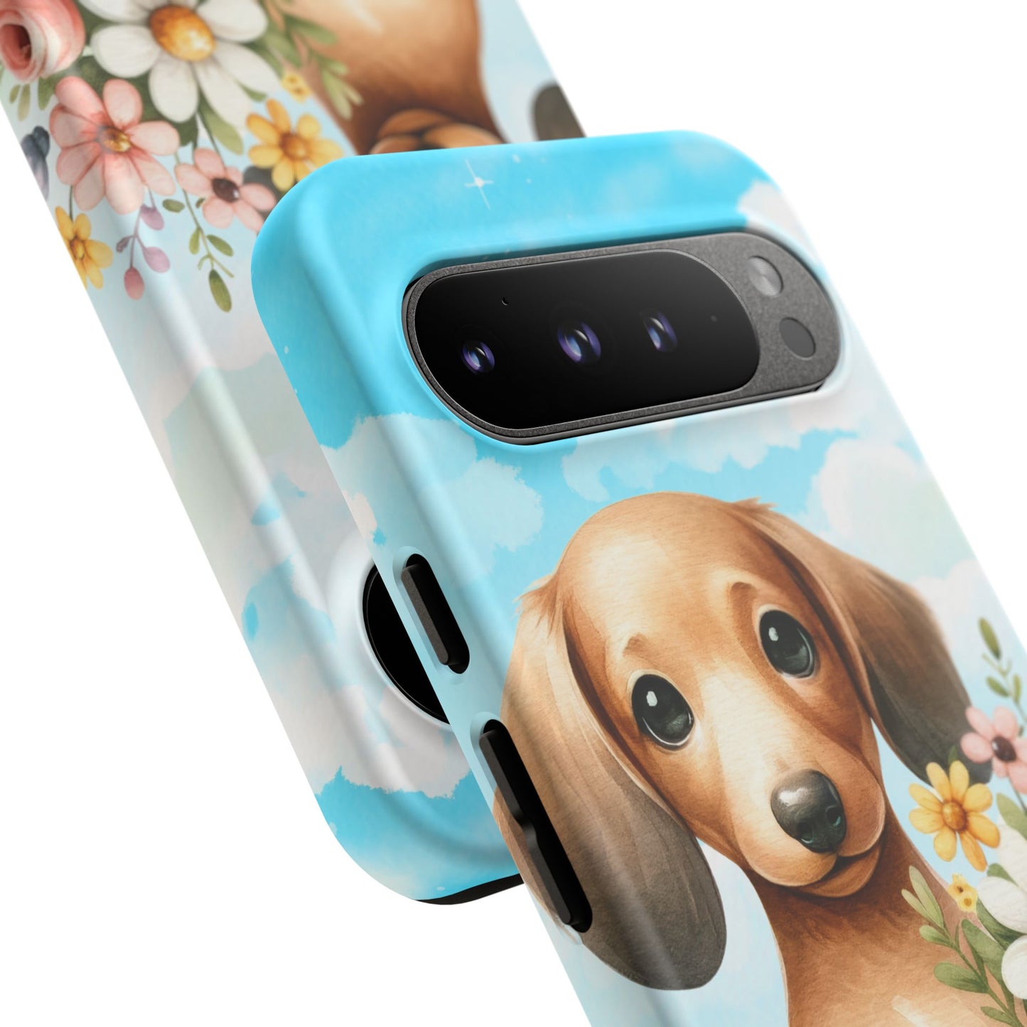 Watercolor Dachshund Dog Phone Case - Rescue Dog Apple Pixel Galaxy Spring