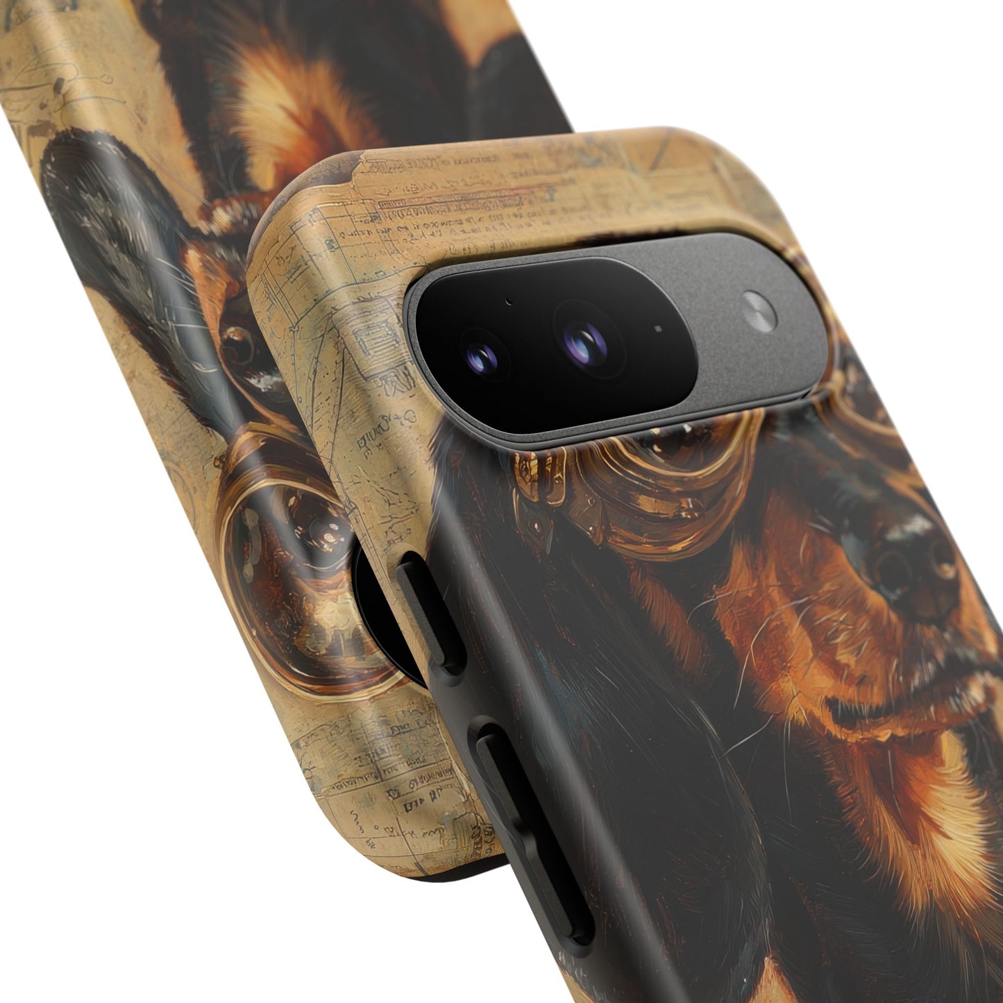 Steam Punk Dachshund Mens Phone Case - Dog Apple Pixel Galaxy