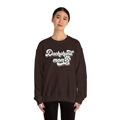 Dachshund Mom Sweatshirt, Dog Lover Gift, Funny Weiner Dog Jumper, Classic Sausage Dog Crewneck, Pet Owner Apparel